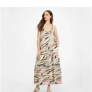 Ted Baker London Pastel Wave Maxi Dress size 6